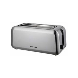 Morphy Richards Essentials | Long Slot 4 Slice Toaster | Brushed Steel | 980584