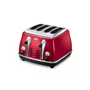 DeLonghi Icona Micalite | 4 Slice Toaster | Red | CTOM4003R