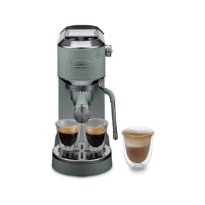 DeLonghi Dedica Duo Pumped Coffee Machine | Pistachio Green | EC890.GR