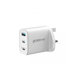 Groov-e 3 Port USB-C & USB-A Wall Charger 65W | GV-MA109-WE