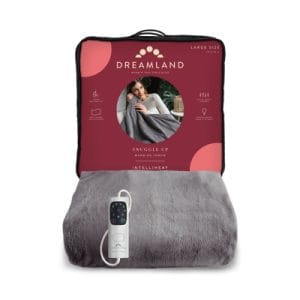 Dreamland Snuggle Up Luxury Heated Throw | Grey | 16707C