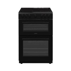 Nordmende 60cm Twin Cavity Electric Cooker with Ceramic Hob | Black | CTEC63BK