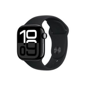 Apple Watch Series 10 | 42mm | GPS | Jet Black Aluminium Case with Black Sport Band M/L | MWWF3QA/A