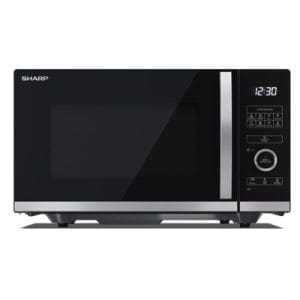 Sharp 25L 900W Freestanding Flat Bed Microwave | Black & Silver | YC-QS254AU-B