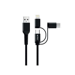 MiTEC MiPOWER Universal Braided Cable | 2M | Black