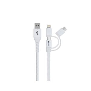 MiTEC MiPOWER Universal Braided Cable | 2M | White
