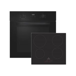 Powerpoint Built-In Single Oven & Induction Hob Pack | Black | P25CKMDINBL