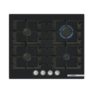 Bosch Series 4 | 60cm Gas Hob | Tempered Glass | Black | PNP6B6K40