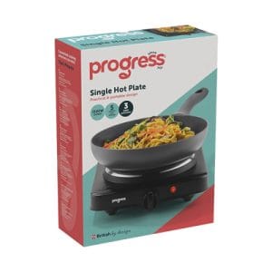 Progress Single Hot Plate | Black | EK6673P