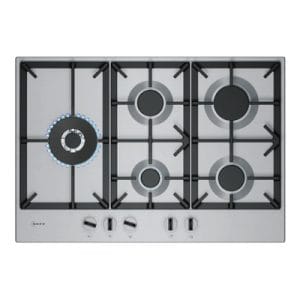 Neff N70 75cm 5 Zone Gas Hob | Stainless Steel | T27CIS8N0