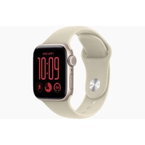 Apple Watch SE 3 GPS 40mm Starlight Aluminium Case with Sand Sport Band | S/M | MJKR4MP/A