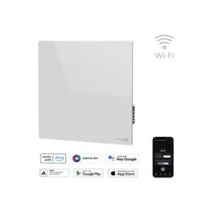 Aeno Premium Eco Smart 500W Quadro Wall Heater | White