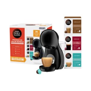 Nescafe Dolce Gusto Piccolo XS Pod Coffee Machine by DeLonghi | Value Pack | EDG210.BGY